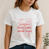 楽しい数学教師のシャツ; 最高の先生 Tシャツ