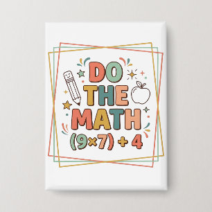 楽しい数学教師は数学をする (9x7)+4 缶バッジ