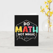 楽しい数学 バックトゥスクール 魔法より数学 見せてね カード (黄色い花)