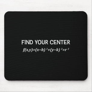楽しい数学 私の居場所を見つけろ 円の公式 数学 P マウスパッド