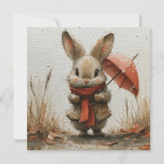 楽しい文句集：明るい挨拶🐰デジタル シーズンカード (正面)