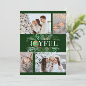 楽しい新しい親の飾り4枚写真ホリデーカード シーズンカード (スタンド正面)