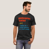 楽しい新学期 初日 幼稚園の先生 Tシャツ (正面フル)
