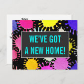 楽しい新居のポストカード 案内ポストカード (正面/裏面)