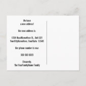 楽しい新居のポストカード 案内ポストカード (裏面)