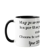 楽しい新年の挨拶マグ