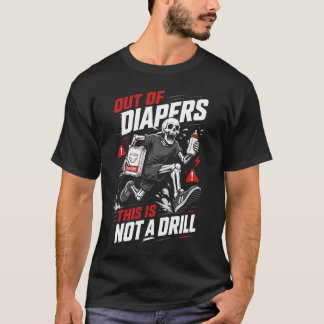 楽しい新米パパのベビーシャワーギフト Tシャツ