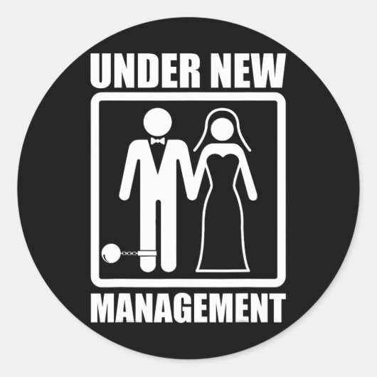 楽しい新郎の友達パーティーTシャツ メンズ1 ラウンドシール (正面)