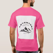 楽しい旅行のTシャツ Tシャツ (裏面)