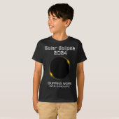 楽しい日食 仕事をサボる 科学 Tシャツ (正面フル)