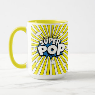 楽しい明るい日差し SUPER POP! コミックポップアート マグカップ