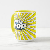楽しい明るい日差し SUPER POP! コミックポップアート マグカップ (正面左)