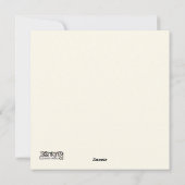 楽しい明るい花のシンプルなリースのホリデー シーズンカード (裏面)