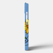 楽しい明るい黄色の花の落書きアート Case-Mate iPhoneケース (裏面 / 左)