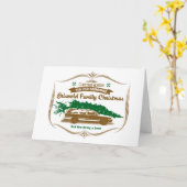 楽しい昔ながらのグリズウォルド一家のクリスマス カード (黄色い花)