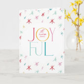 楽しい星のモダンでカラフルなデザインが特徴の、kat massardオリジナルのポップなスターリング カード (黄色い花)