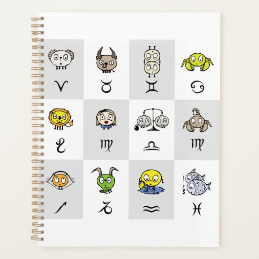 楽しい星座占いキャラクター プランナー手帳 (正面)