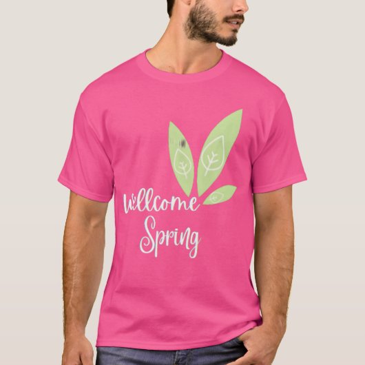 楽しい春のご到着をお待ちしております Tシャツ (正面)