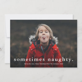 楽しい時々ナウティーな3枚の写真 メリークリスマス シーズンカード