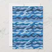 楽しい時を過ごせ！ブルーベビーシャワー 招待状 (裏面)