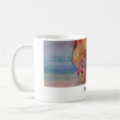 楽しい時を過して下さい! コーヒーマグカップ (左)