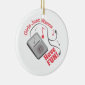 楽しい時を過して下さい セラミックオーナメント (右)