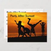 楽しい時を過すこと インビテーションポストカード (正面/裏面)