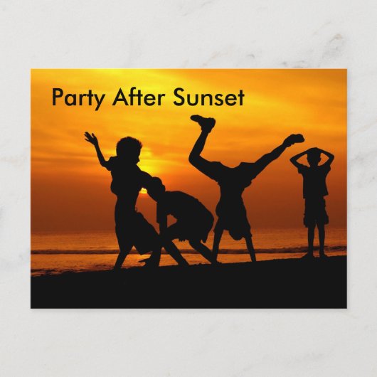 楽しい時を過すこと インビテーションポストカード (正面)