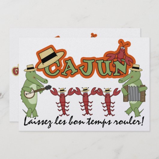 楽しい時を過転がごせよケージャンスタイル!SRF 招待状 (正面/裏面)