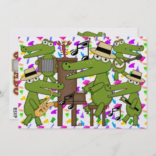 楽しい時を過転がごせよケージャンスタイル!SRF 招待状 (正面/裏面)