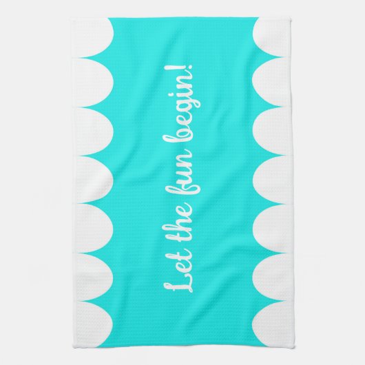 楽しい時間が始まる！ キッチンタオル (縦)