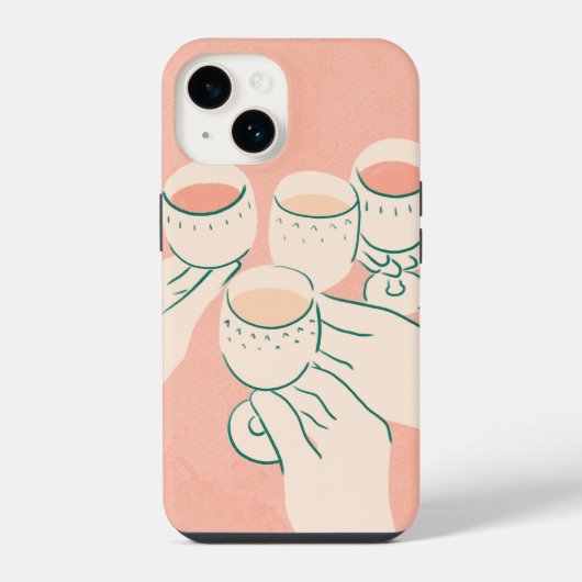 楽しい時間に乾杯 iPhoneケース (裏面)