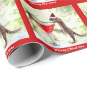 楽しい時間のカスタムなギフト用包装紙のクリスマスのリス ラッピングペーパー (ロールコーナー)