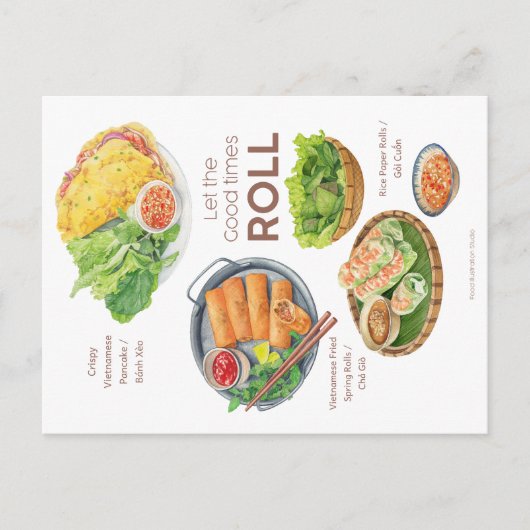 楽しい時間のハガキ転がを許可 ポストカード (正面)