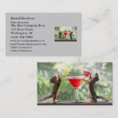 楽しい時間のリス 名刺 (正面/裏面)