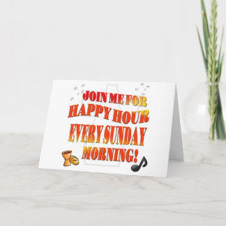 楽しい時間の間私達をあらゆる日曜日の朝結合して下さい 招待状