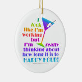 楽しい時間へのカクテルのオーナメント-どの位 セラミックオーナメント (右)