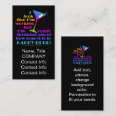 楽しい時間へのカクテルの名刺-どの位 名刺 (正面/裏面)