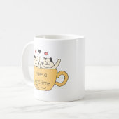 楽しい時間をお過ごしください コーヒーマグカップ (正面左)