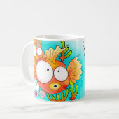 楽しい時間をビーチマグカップ コーヒーマグカップ (正面左)