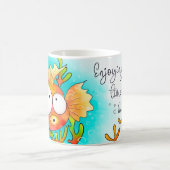 楽しい時間をビーチマグカップ コーヒーマグカップ (中央)