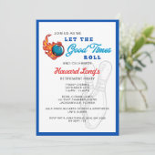 楽しい時間を転がそう ボウリングパーティー 招待状 (スタンド正面)