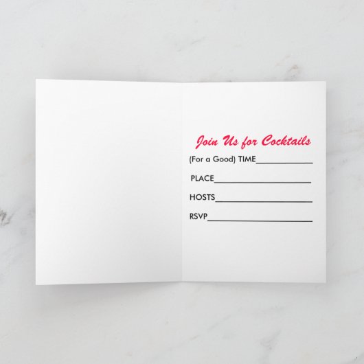 楽しい時間 招待状 (内部)