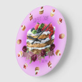 楽しい時 ラージ壁時計 (傾斜)