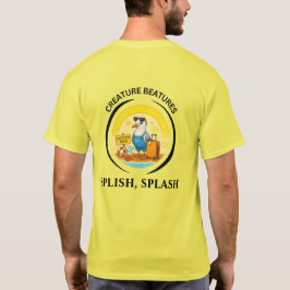 楽しい晴れた目的地カモメビーチ旅行者 Tシャツ