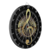 楽しい曲 – 金ゴールド ダーツボード (正面左)