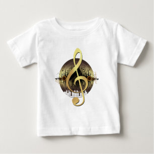 楽しい曲 – 金ゴールド ベビーTシャツ