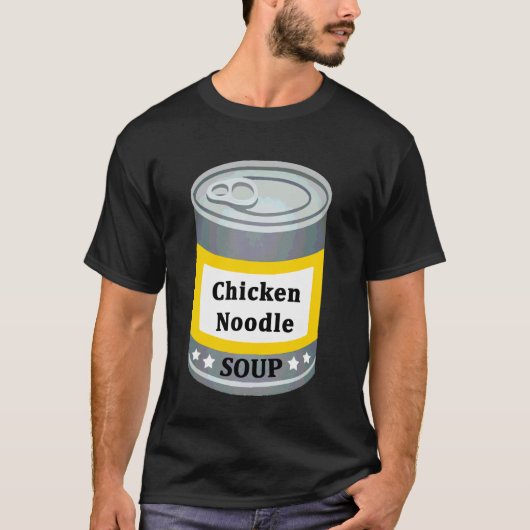 楽しい最後のハロウィーン缶詰スープ チキンヌードル Tシャツ (正面)