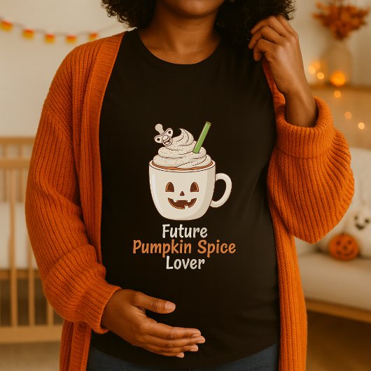楽しい未来のかぼちゃスパイス愛好家 妊娠 ハロウィン Tシャツ