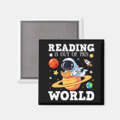 楽しい本の愛好家 読書はこの世のものとは思えない マグネット (正面/裏面)